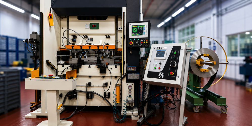 RF shields servo press manufacturing machine