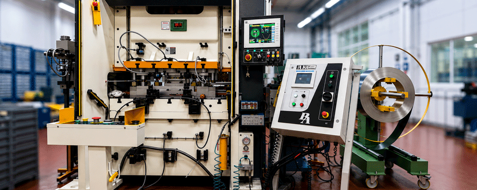 RF shields servo press manufacturing machine
