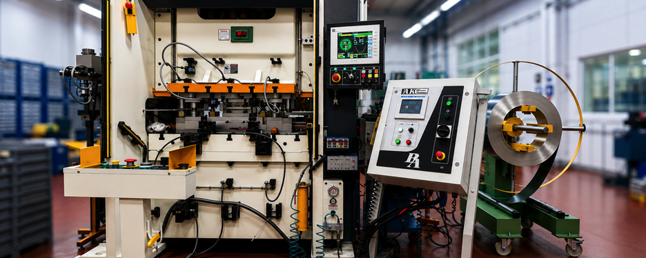 RF shields servo press manufacturing machine