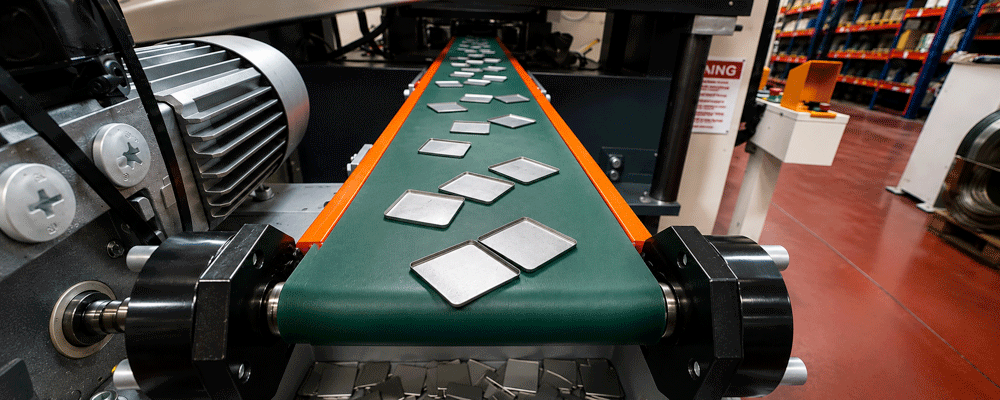 RF Shields conveyor in action